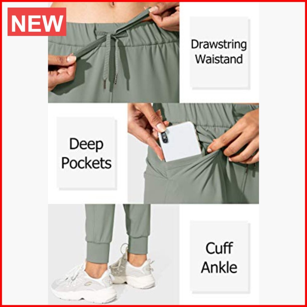 Polyamide Elastane Joggers with Drawstring and De… - image 3